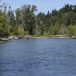 Rich blues color the river