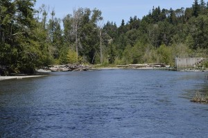 Rich blues color the river