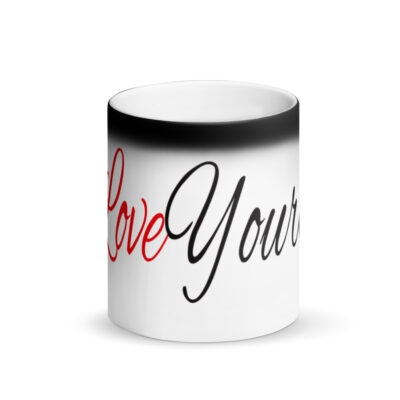 #LoveYourself Matte Black Magic Mug