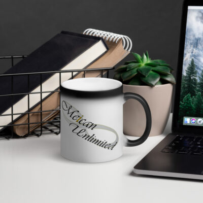 Meican Unlimited Logo Matte Black Magic Mug