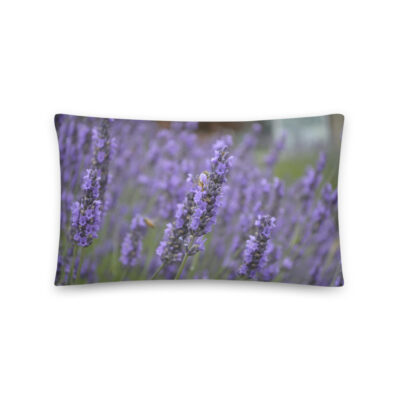 Bees Lavendar Dreams Basic Pillow